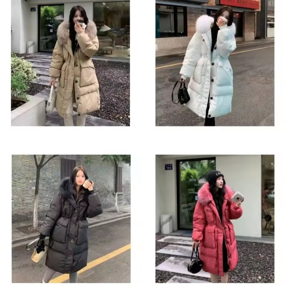 Fur Jacket Female Feather Waterproof Winter Long Puffer Jacket 2025 - Picture 9 of 9